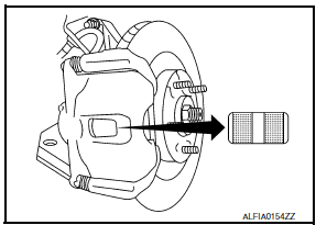 Nissan Maxima. FRONT BRAKE