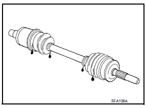 Nissan Maxima. DRIVE SHAFT